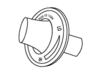 universal control knob with 0.5&rdquo; shaft