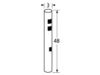 3&rdquo; diameter, 48&rdquo; tall natural gas post