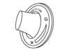 universal knob with no shaft