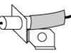 bracket and electrode for Fiesta. Includes wire and protective sleeve