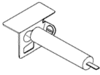 ignitor mounting bracket with electrode for Charbroil