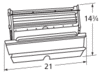 stainless steel rotisserie burner housing to fit Ducane