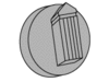 OEM style control knob. D = 3.