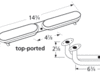 stainless steel oval twin burner assembly