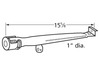 stainless steel straight pipe burner