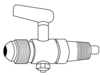 cock valve with 0.125&rsquo; NPT