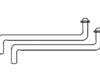 one pair aluminum plumbing tubes