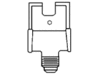 brass T manifold for Charmglow CC-1 valve