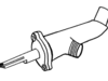 left hand valve with 45° orifice snout, 5/16-32 threading left hand valve with 45° orifice snout, 5/16-32 threading