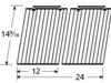 porcelain steel wire cooking grid