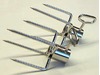 two deluxe 4-prong heavy duty meat forks for half inch diameter spit