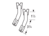 L-shaped venturi pair