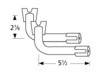 L-shaped venturi pair