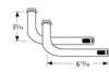 L-shaped venturi pair
