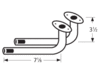 L-shaped venturi pair