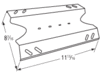 porcelain steel heat plate porcelain steel heat plate