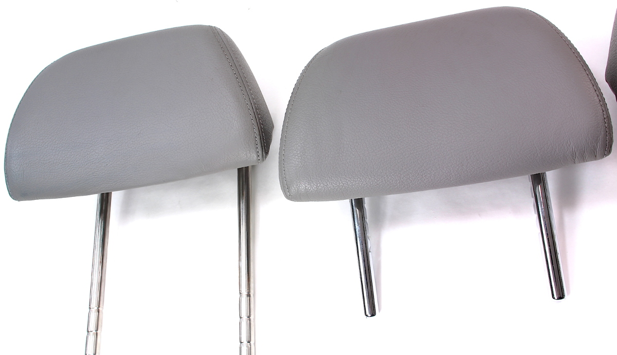 Rear Seat Head Rest Set 01.505 VW Passat B5.5 Gray Leather Back