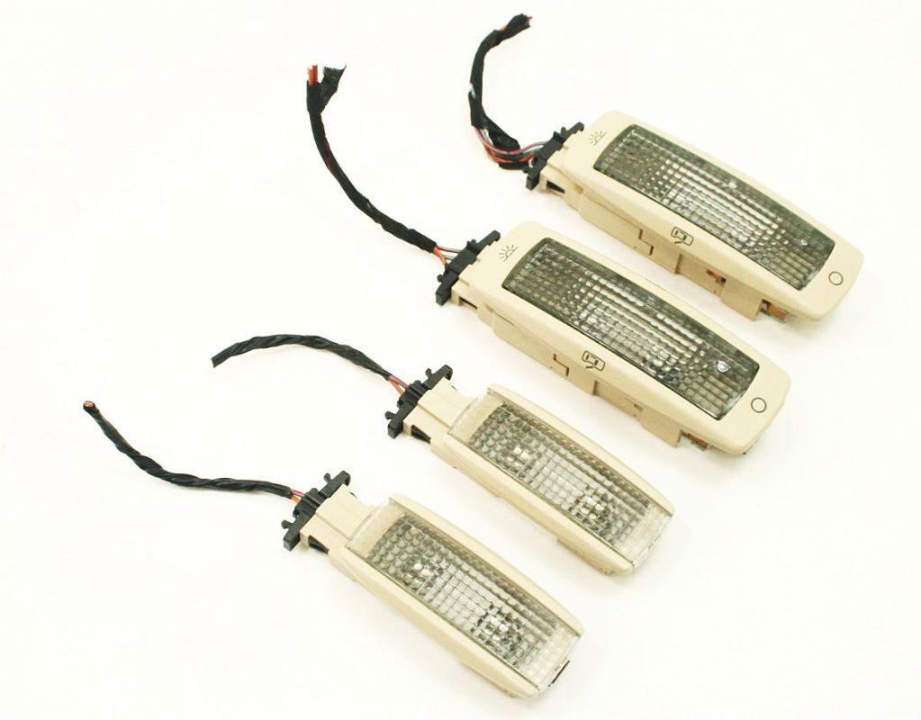 Interior Dome Map Lights Set Custom Hot Street Rod Airplane Tan Beige eBay