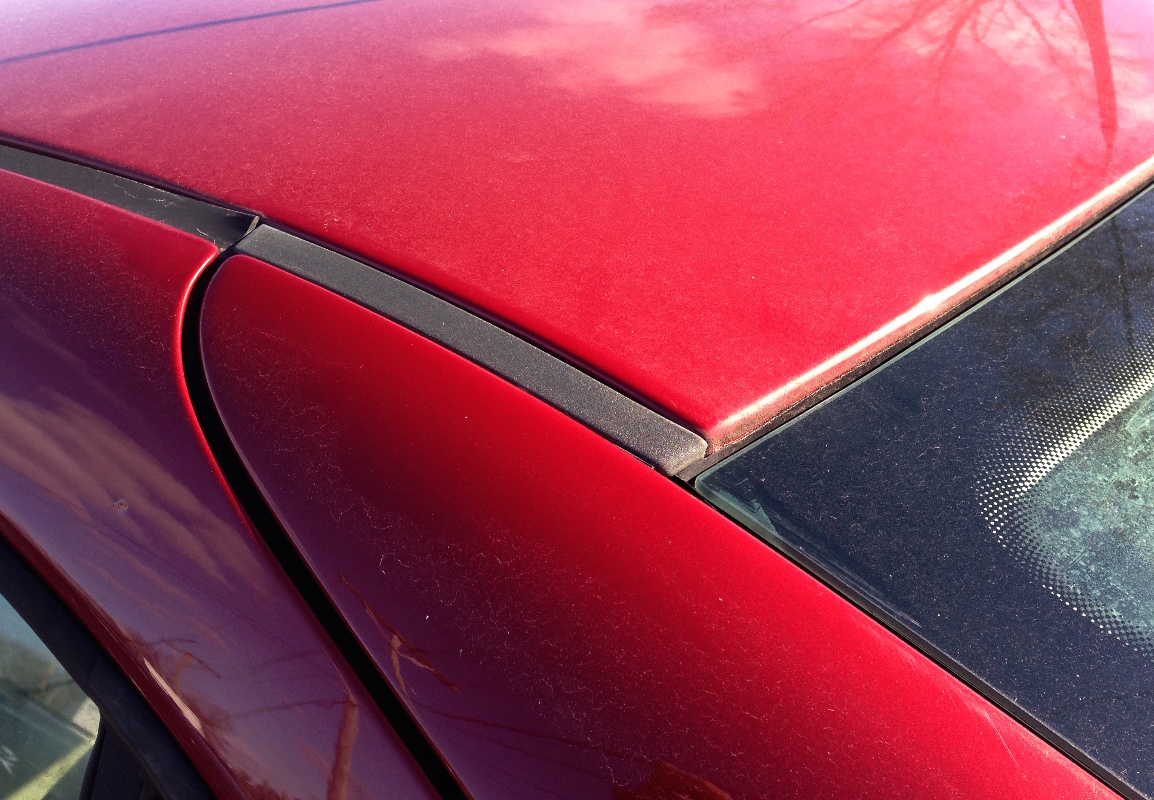 LH Rear Small Roof Molding Seam Channel Trim 9905 VW Jetta Sedan Mk4