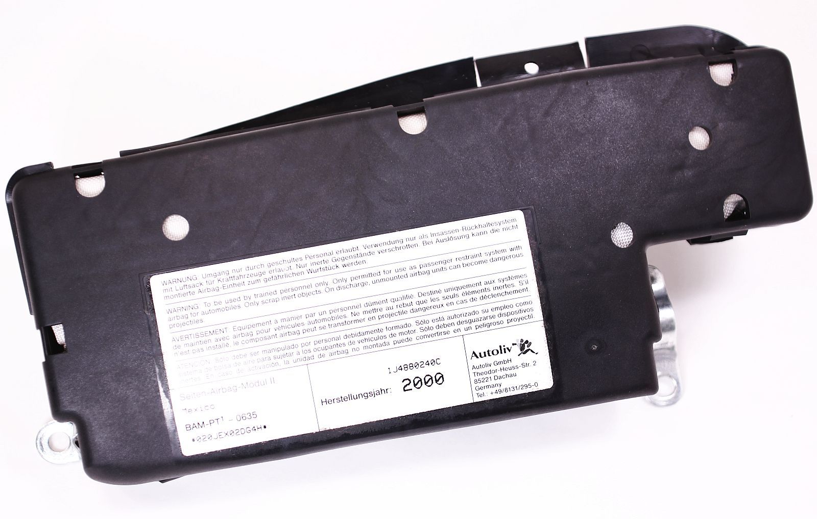 RH Front Seat Side Airbag VW Jetta Golf MK4 Beetle Air Bag Genuine