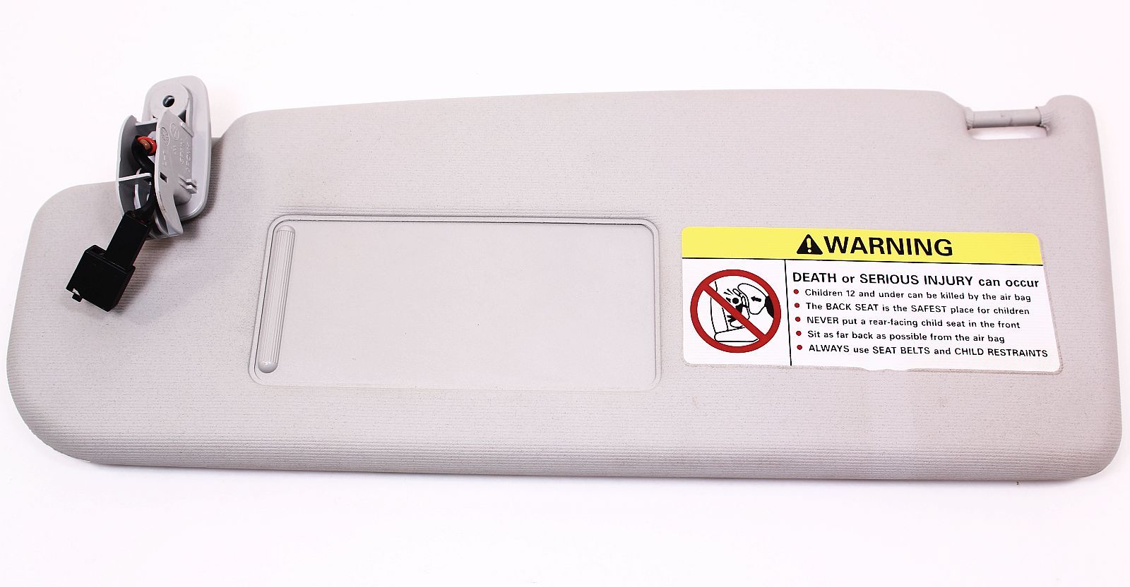 LH Sunvisor VW Jetta Golf GTI MK4 Beetle Passat Gray Sun Visor