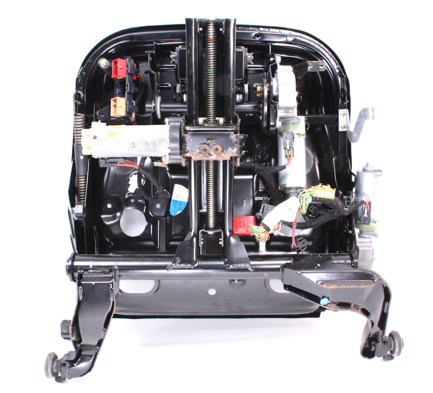 LH Front Power Seat Base Frame Track & Motors 9805 VW Passat 3B0 881