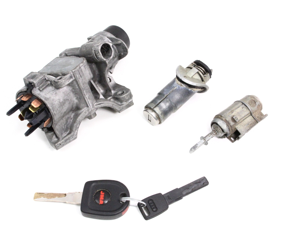 Ignition Key & Lock Set 0204 Audi A6 S6 C5 Door / Ignition 4B0 905