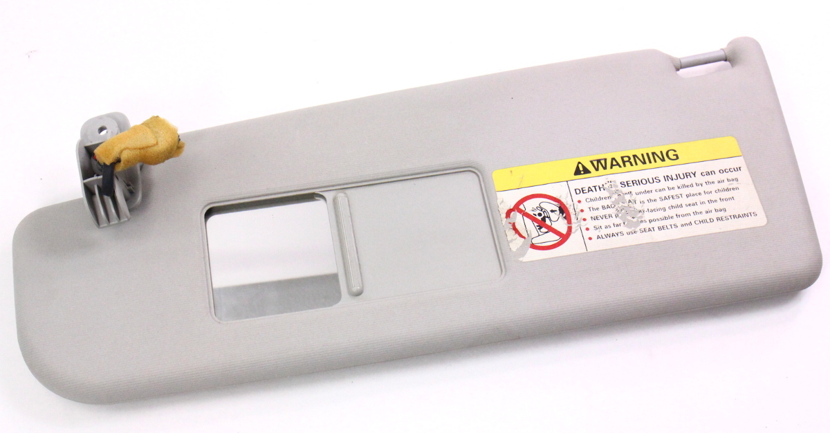 LH Sunvisor Sun Visor Grey 9905 VW Jetta Golf GTI MK4 Passat B5 Beetle