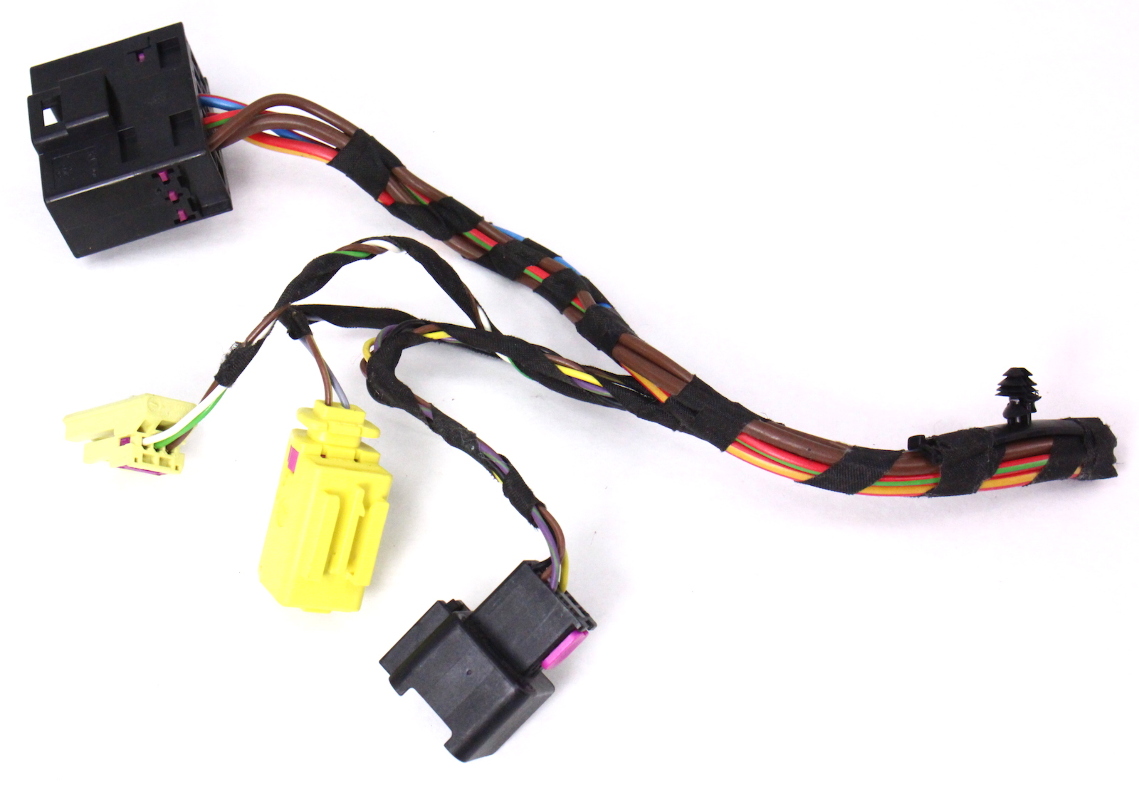 RH Heated Seat Wiring Plugs Pigtails Airbag VW Passat B6 ... new front seat side air bag wiring harness explorer 