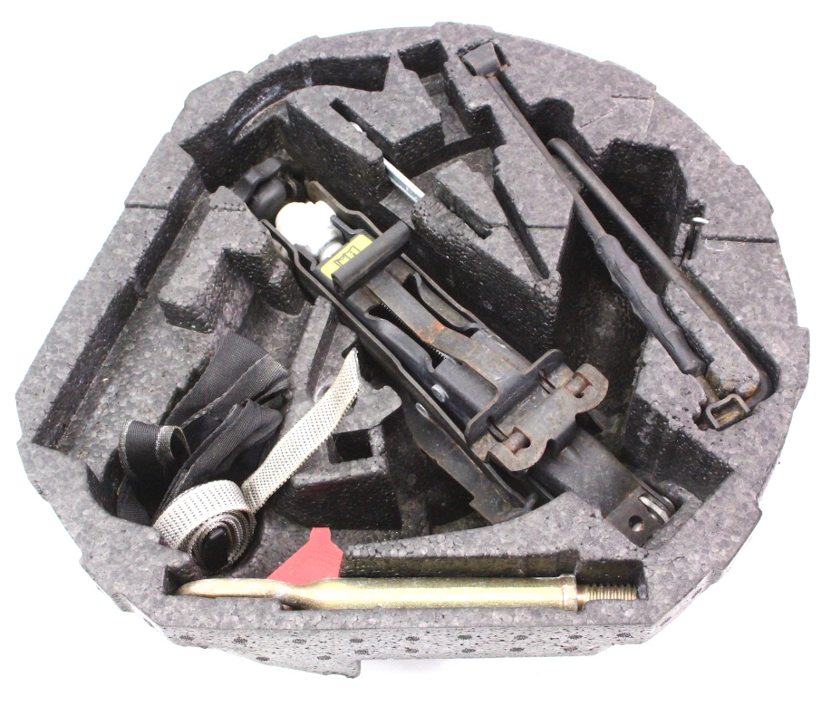 Trunk Tool Spare Tire Kit 9805 VW Beetle Jack Lug Wrench Tow Hook
