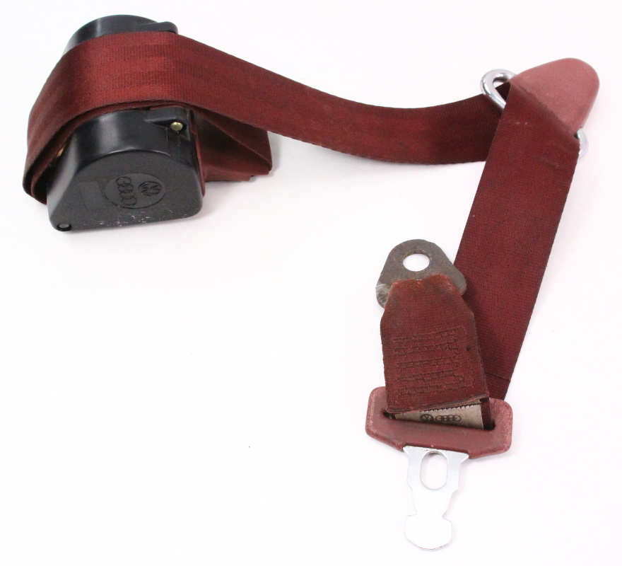 Front Seatbelt Shoulder Seat Belt 8184 VW Rabbit GTI MK1 Red 175 857