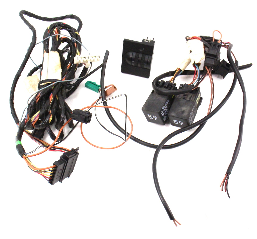 Heated Seat Switch Wiring Harness & Relays 93-99 VW Jetta ... mk3 jetta wiring diagram 