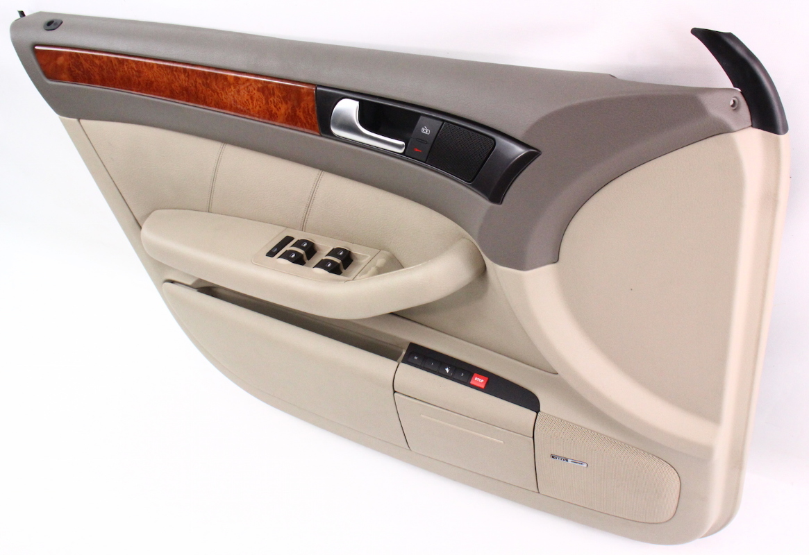 Driver Front Interior Door Panel Card Trim 9804 Audi A6 C5 Beige