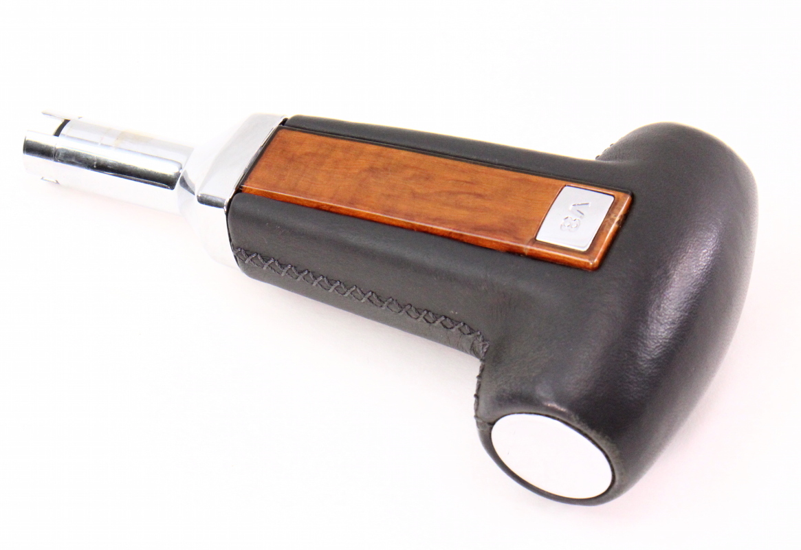 Shifter Gear Selector Handle Knob 0406 VW Phaeton V8 Leather Wood