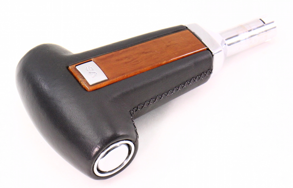 Shifter Gear Selector Handle Knob 0406 VW Phaeton V8 Leather Wood