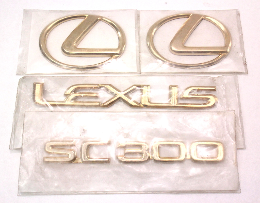 New Lexus SC300 Gold Emblems Badges CarParts4Sale, Inc.