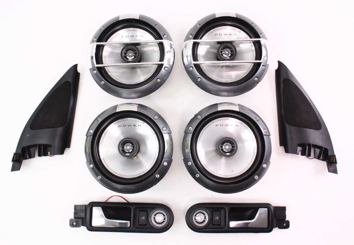 Rockford Fosgate Speaker Set 9905 VW Jetta Golf MK4 T162C + Tweeters