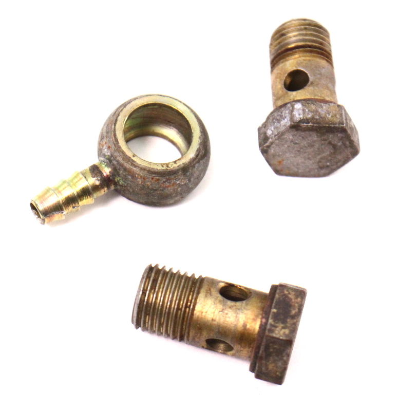 Fuel Filter Fittings Banjo Bolts 81-84 VW Rabbit GTI Jetta ... cabriolet fuel filter 