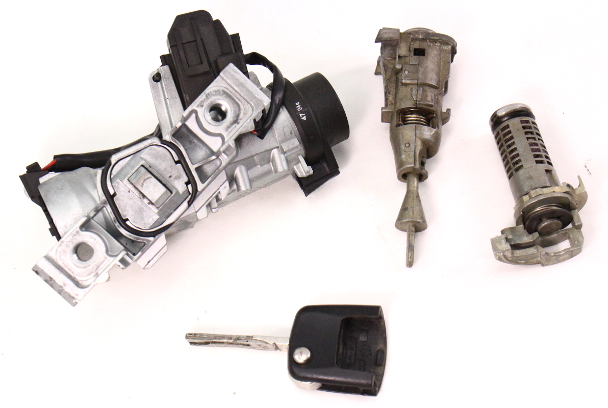 Lock Key Set Ignition Door Cylinder 0510 VW Jetta MK5 Genuine 1K0