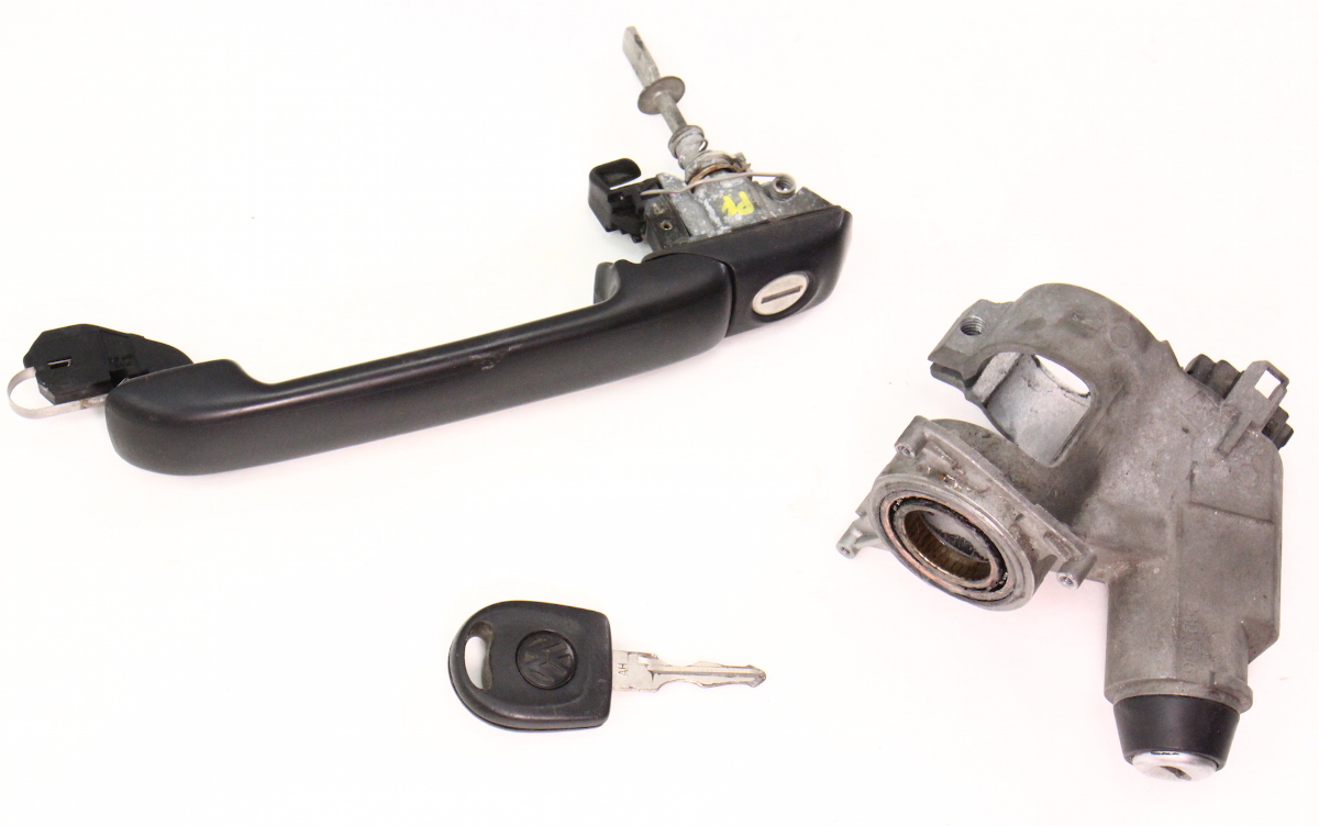 Lock SET Ignition Door Handle KEY 93 99 VW Jetta Golf Cabrio MK3 357