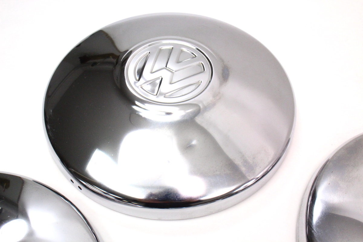 Genuine Chrome VW Hub Cap Wheel Cover Set Vanagon T3 8091 Hubcaps