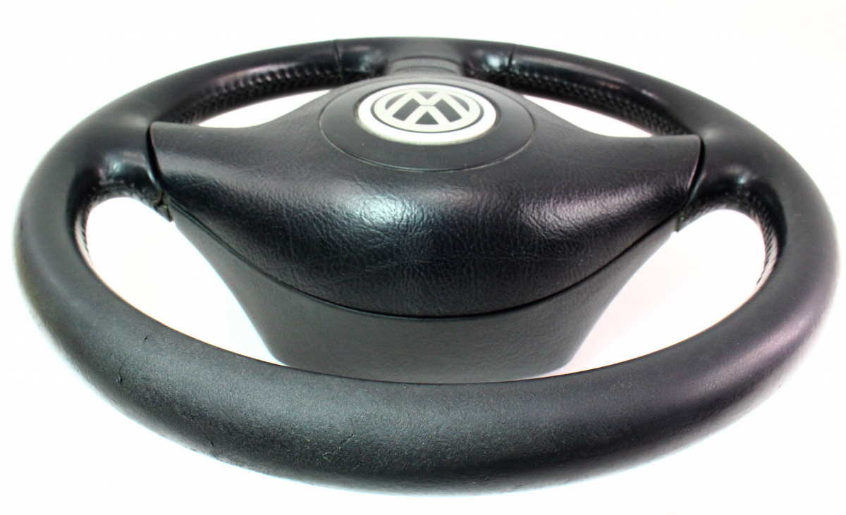 3 Spoke Sport Steering Wheel & Airbag VW Jetta GTI MK4 Black Leather
