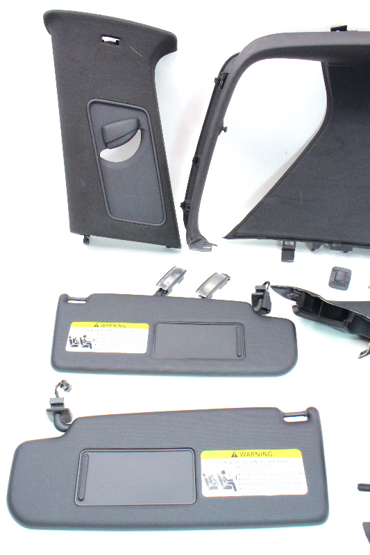 Black Upper Headliner Interior Trim Swap 0609 VW Golf Rabbit GTI MK5