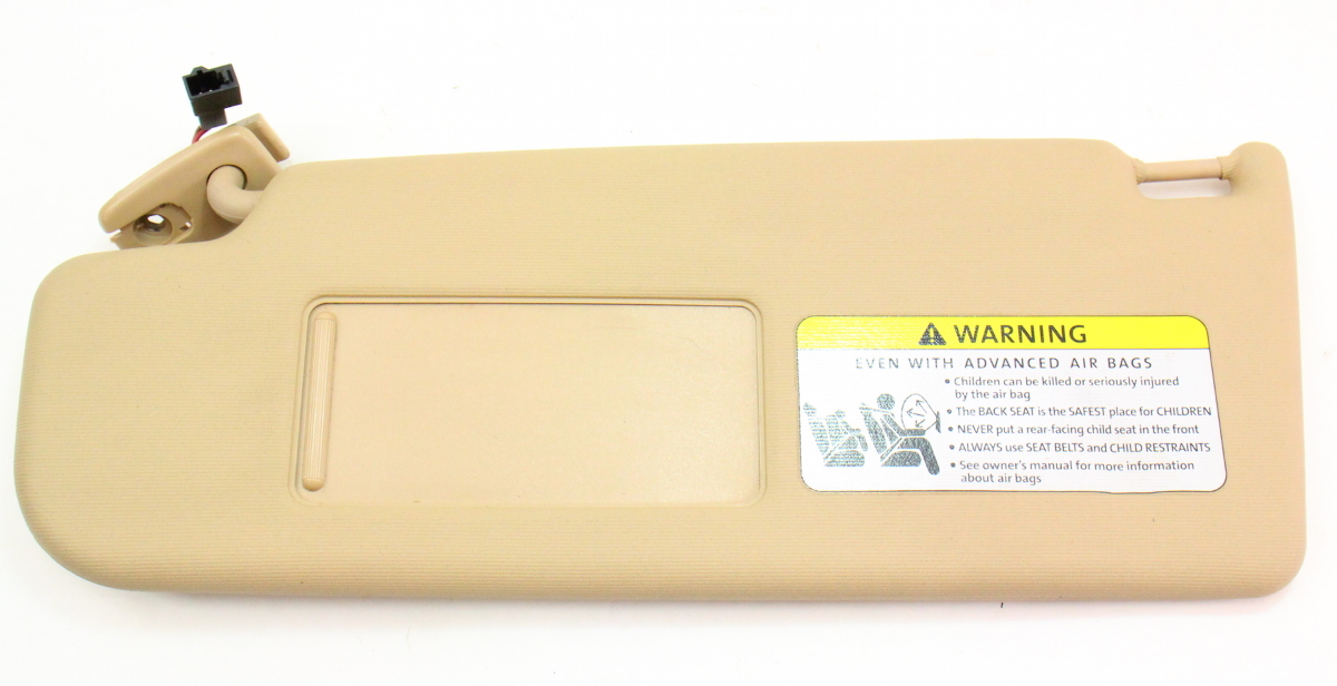 LH Sunvisor Sun Visor 0510 VW Jetta Rabbit Golf MK5 Beige Tan