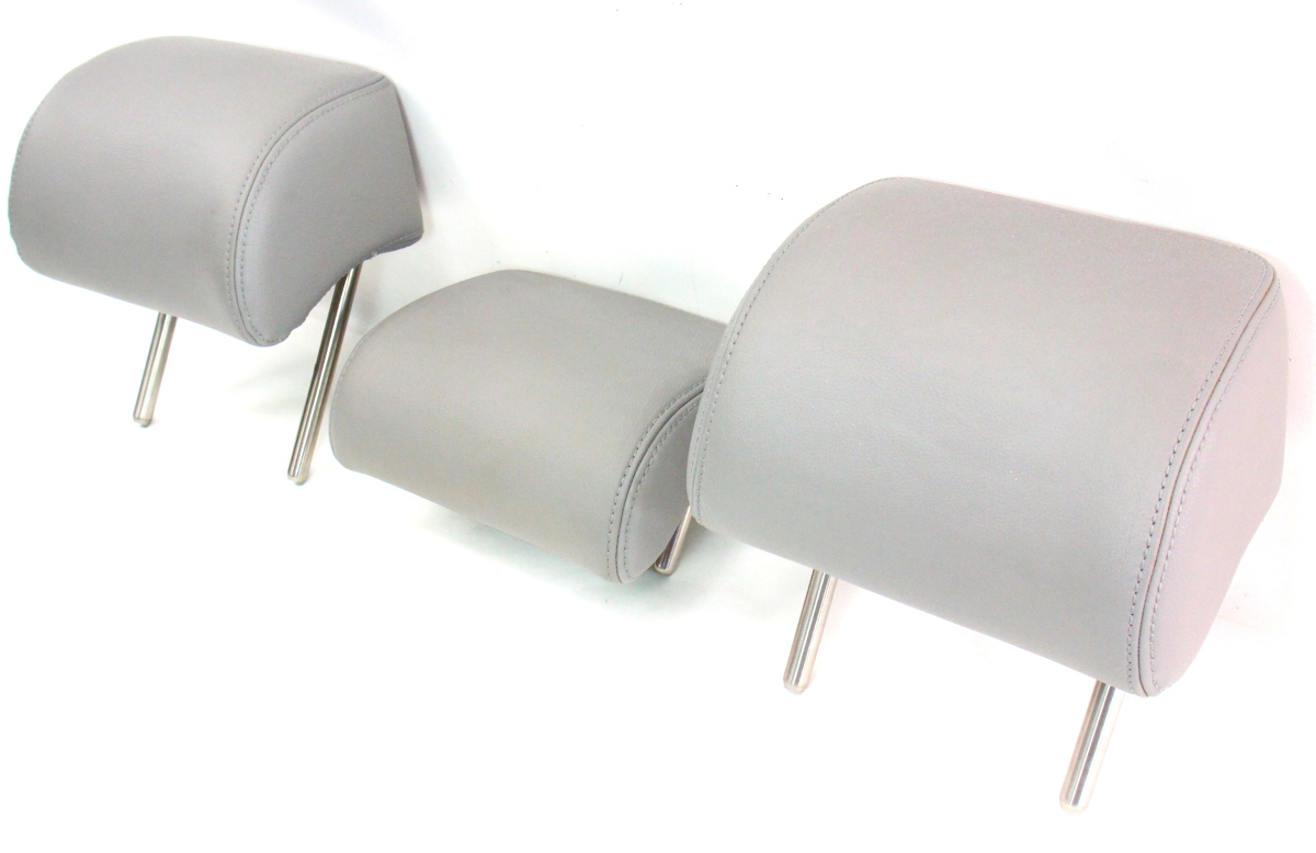 Rear Back Seat Head Rest Headrest Set 0610 VW Passat B6 Grey Leather CarParts4Sale, Inc.