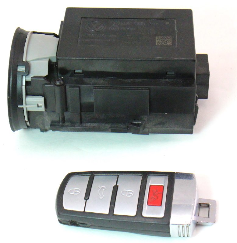 Ignition Lock Set & Key Fob Remote 0610 VW Passat B6 Genuine 3C0 905 843 P CarParts4Sale
