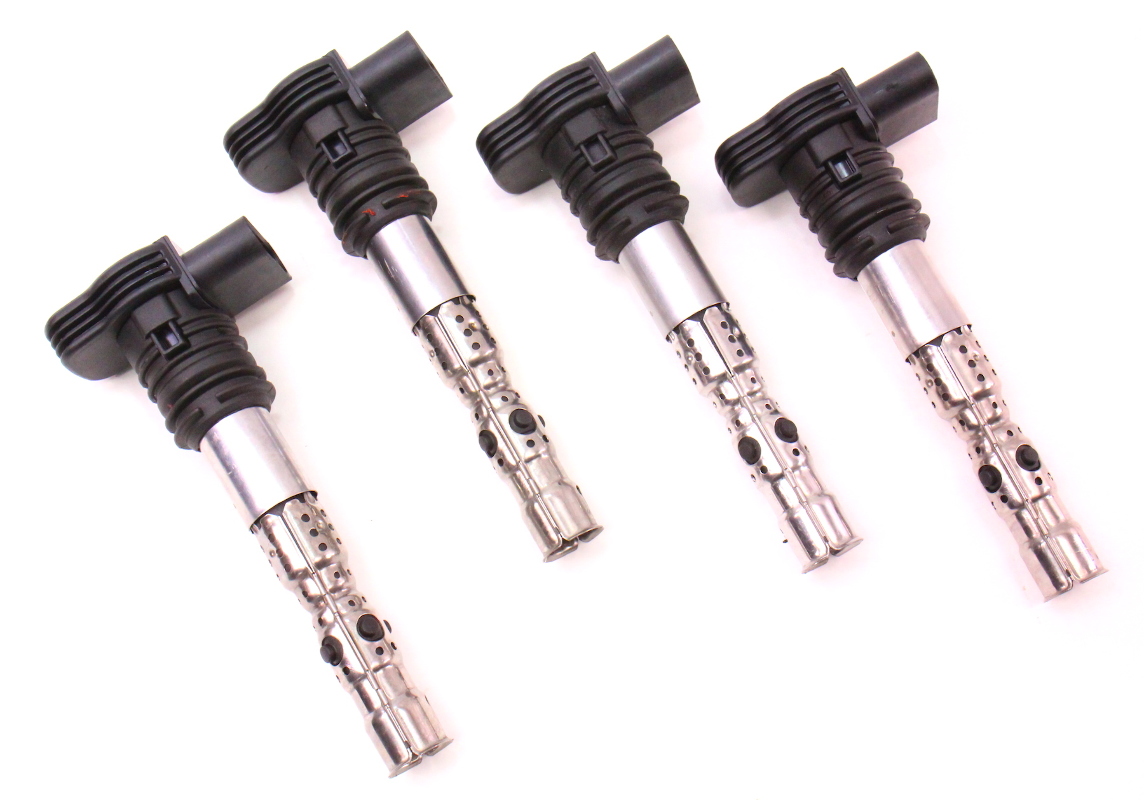Ignition Coil Set Of 4 VW Passat Beetle Jetta Audi A4 A6 TT Golf 06B