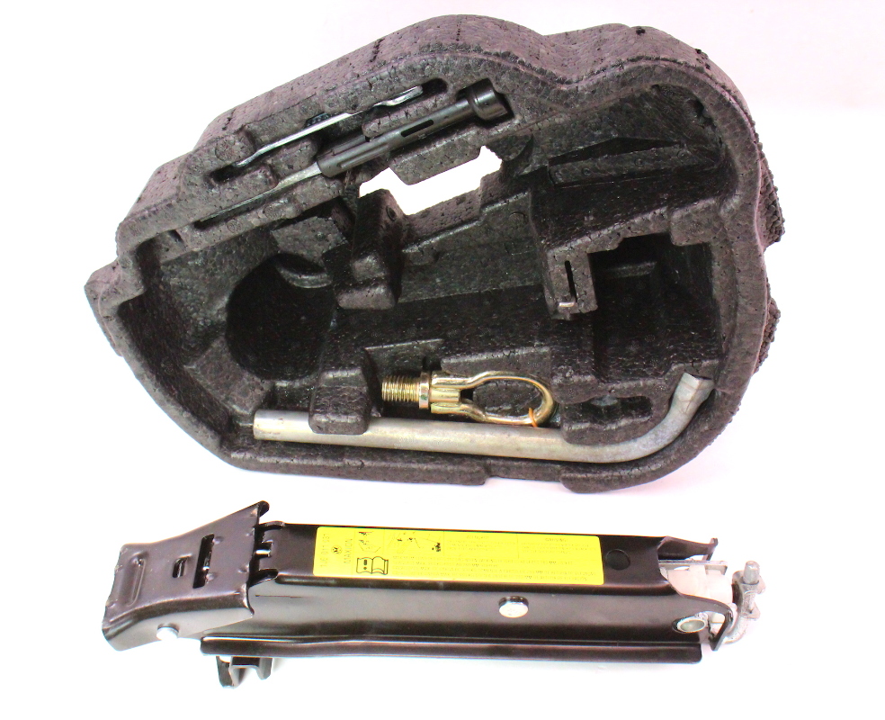 Trunk Tool Kit 9905 VW Jetta Golf MK4 Jack Lug Wrench Tow Hook 1JE