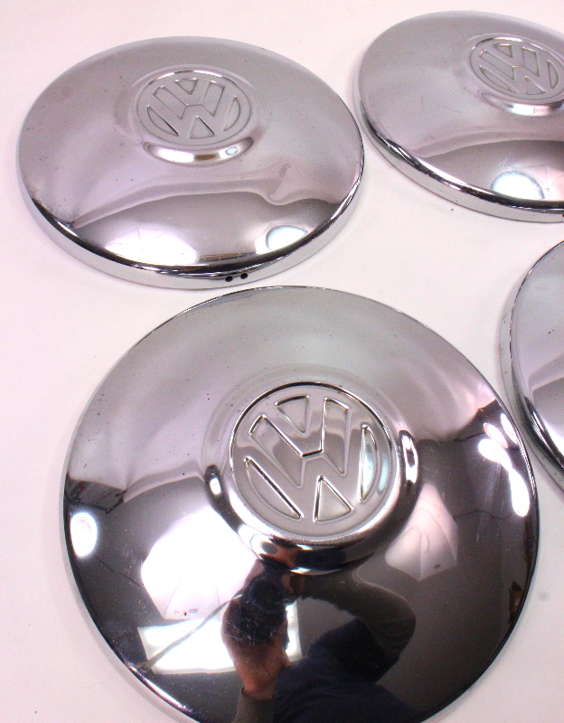 Genuine Chrome VW Hub Cap Wheel Cover Set 8091 Vanagon T3 Hubcaps eBay