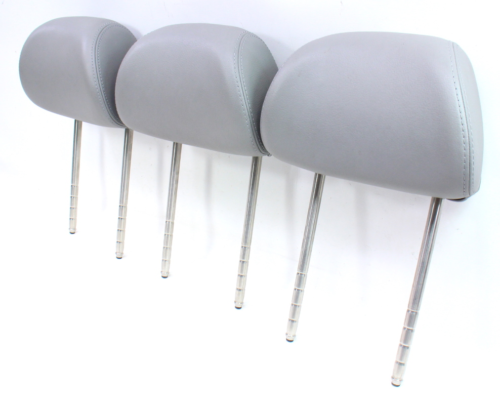 Rear Head Rest Set Grey Leather 9905 VW Jetta Golf GTI MK4 Seat